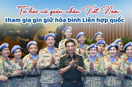 Tự hào nữ quân nhân Việt Nam tham gia gìn giữ hòa bình Liên hợp quốc