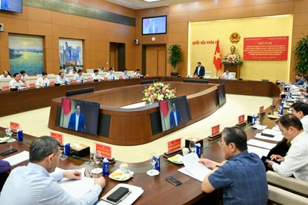 Quang cảnh hội nghị tại Nhà Quốc hội. (Ảnh: DUY LINH)