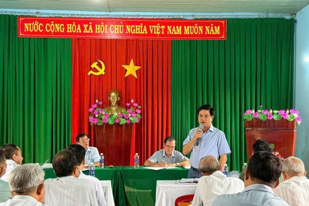 Đồng chí Thiếu tướng Nguyễn Đức Hải, Ủy viên Ban Thường vụ Tỉnh ủy, Bí thư Đảng ủy, Giám đốc Công an tỉnh Đồng Nai đến dự sinh hoạt chi bộ thường kỳ tháng 12 tại chi bộ khu phố Đồng Nai, phường Biên Hòa, ngày 3/12/2025.