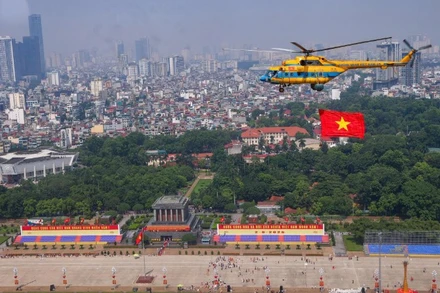 Quảng trường Ba Đình trong dịp Đại lễ. (Ảnh: THẾ ĐẠI)