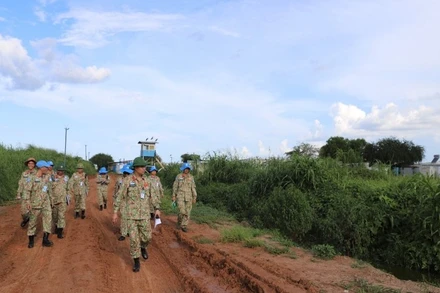Đội Công binh số 4 bắt đầu thực hiện nhiệm vụ tại Phái bộ An ninh lâm thời Liên hợp quốc ở khu vực Abyei.