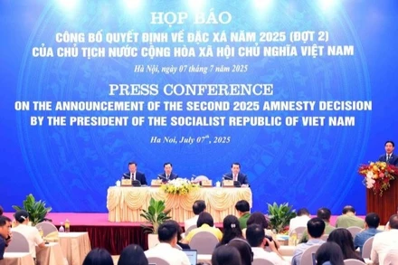 Họp báo công bố quyết định đặc xá năm 2025 (đợt 2). (Ảnh: VGP)