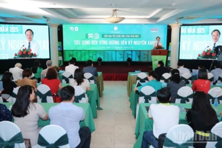 Diễn đàn Tiêu dùng bền vững 2025 với chủ đề "Tiêu dùng bền vững hướng đến kỷ nguyên xanh" diễn ra ngày 2/7 tại Hà Nội.