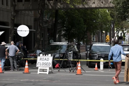 Hiện trường một vụ xả súng ở Mỹ. (Ảnh: Xinhua)