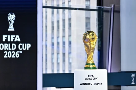 Cúp vô địch Giải bóng đá vô địch thế giới 2026. (Ảnh: FIFA/Xinhua)