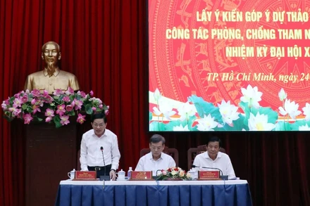 Lãnh đạo Ban Nội chính Trung ương chủ trì hội nghị.