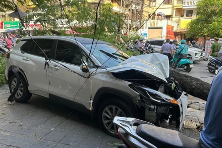 Hiện trường vụ việc. (Ảnh: VĂN PHÚC)