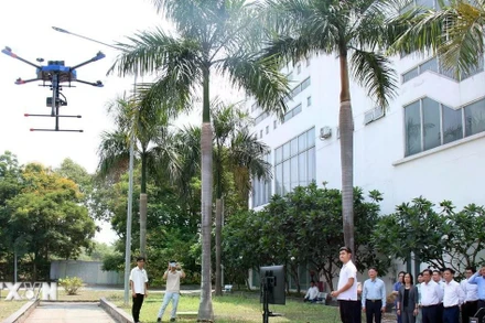 Thiết bị bay không người lái. (Ảnh: Tiến Lực/TTXVN).