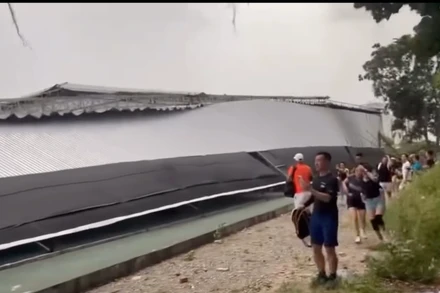 Hiện trường vụ việc. (Ảnh chụp màn hình)