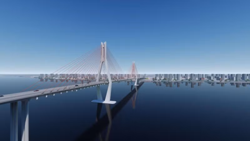  Cầu Cát Lái khi hoàn thành sẽ tăng cường năng lực thông hành, thúc đẩy phát triển kinh tế xã hội giữa hai địa phương, Đồng Nai -Thành phố Hồ Chí Minh 