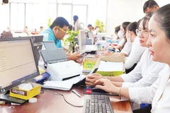 Vận hành thử nghiệm Trung tâm hành chính công phường Cao Lãnh mới (Đồng Tháp). (Ảnh HỮU NGHĨA)