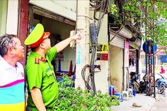 Hệ thống camera an ninh tại phường Thanh Xuân Nam (quận Thanh Xuân). (Ảnh LINH NHI)