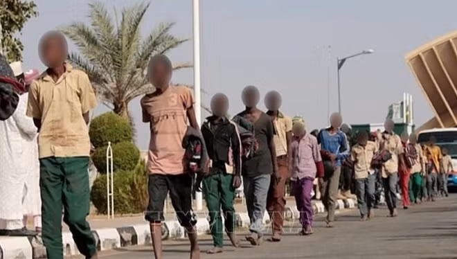 Các học sinh trường Hồi giáo ở Tegina, Nigeria được các tay súng trả tự do. (Ảnh tư liệu - minh họa: Dailylive/TTXVN)