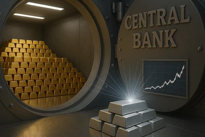 Động lực mới của bạc đang tạo ra niềm tin mới vào thị trường kim loại quý, khi vàng vượt qua ngưỡng kháng cự ban đầu là 4.200 USD/ounce, tương ứng với mức tăng gần 61% từ đầu năm. (Ảnh minh họa: kitco.com)