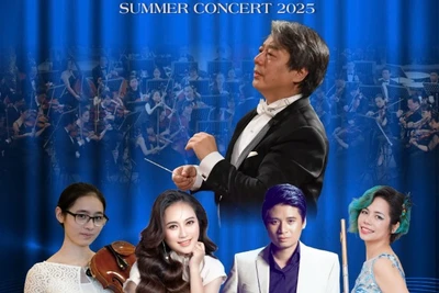 "Hòa nhạc Mùa hè 2025" có sự tham gia biểu diễn của Dàn nhạc Giao hưởng Việt Nam cùng nhiều nghệ sĩ nổi tiếng dưới sự chỉ huy của nhạc trưởng Honna Tetsuji. (Ảnh: Ban tổ chức cung cấp)