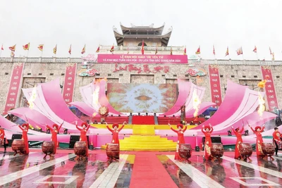 Lễ Khai hội xuân Tây Yên Tử tại tỉnh Bắc Ninh. (Ảnh: ĐẶNG GIANG)