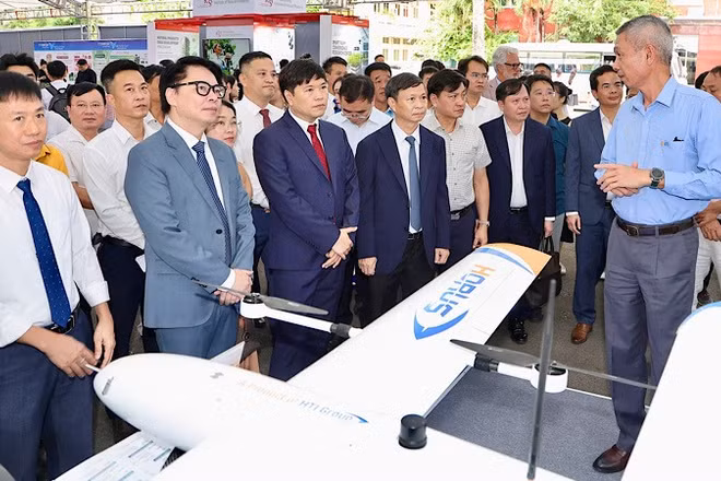 Công nghệ UAV trình diễn tại Techfest HaiPhong 2026. (Ảnh: VIỆT CƯỜNG)