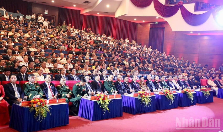 Quang cảnh tại buổi lễ. (Ảnh: Nhóm PV) ndo_br_congbo3.jpg