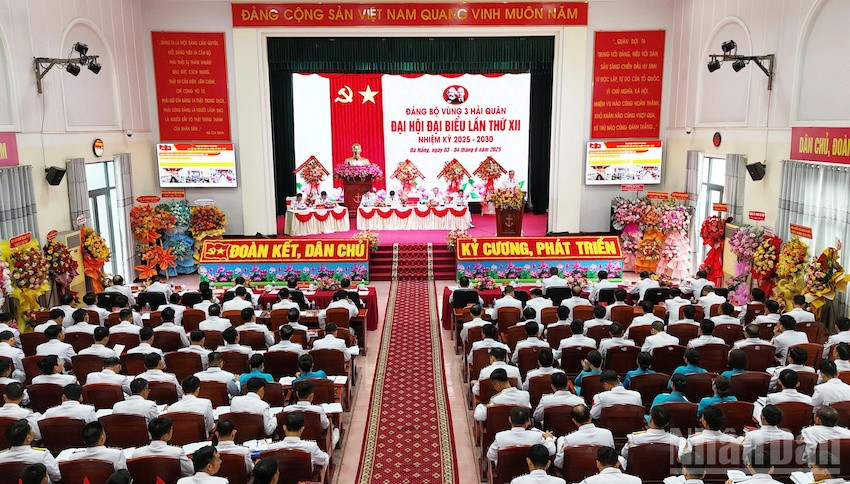 Quang cảnh tại Đại hội. (Ảnh: ĐÌNH TĂNG) ndo_br_hquan2.jpg