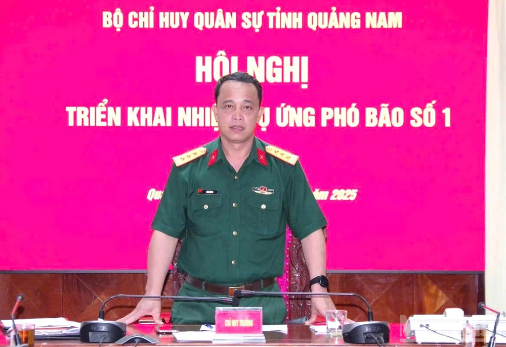 Đồng chí Trần Hữu Ích, Chỉ huy trưởng Bộ Chỉ huy Quân sự thành phố Đà Nẵng. (Ảnh: TẤN THÀNH)