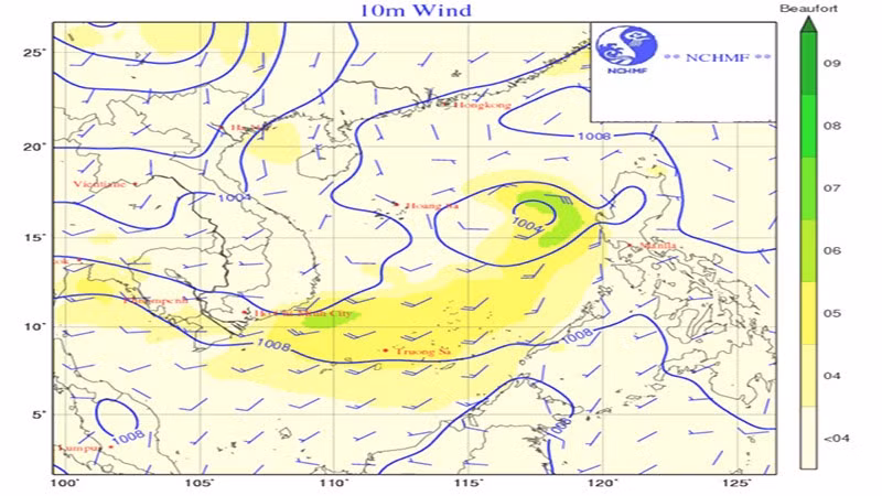 Bản đồ dự báo.