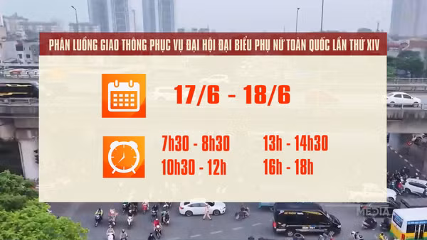 [Video] Phân luồng giao thông phục vụ Đại hội Phụ nữ toàn quốc lần thứ XIV