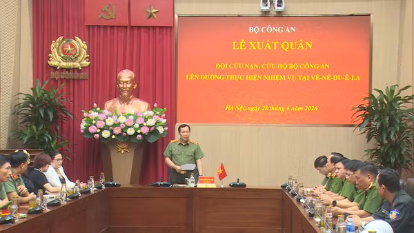 [Video] Bộ Công an xuất quân lên đường tham gia cứu hộ động đất tại Venezuela 