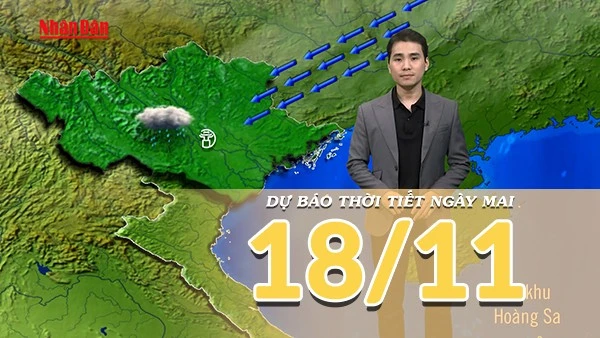 [Video] Dự báo thời tiết đêm nay và ngày mai 18/11/2025: Không khí lạnh cường độ mạnh tràn xuống, Bắc Bộ chuyển rét từ đêm nay