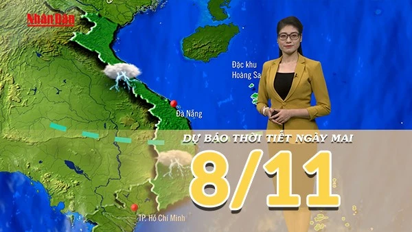 [Video] Dự báo thời tiết đêm nay và ngày mai 8/11/2025: Trung Bộ tiếp tục có mưa lớn