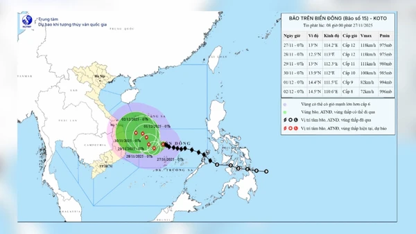 [Video] Cảnh báo diễn biến Bão số 15