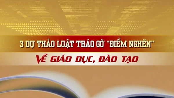 [Video] 3 dự thảo Luật tháo gỡ “điểm nghẽn” về giáo dục, đào tạo