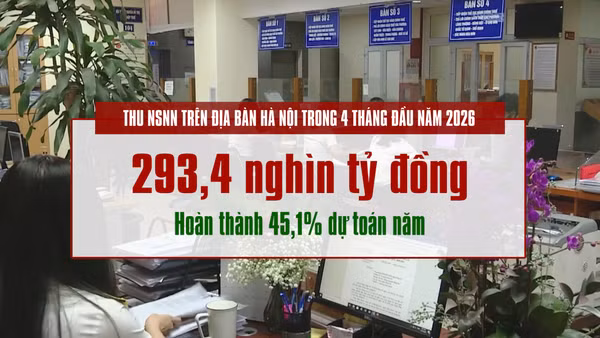 [Video] Hà Nội thu ngân sách đạt hơn 45% dự toán trong 4 tháng đầu năm 2026
