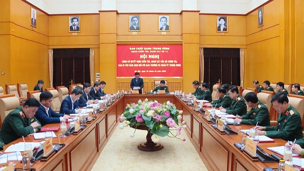 [Video] Công bố quyết định kiểm tra, giám sát đối với Ban Thường vụ Quân ủy Trung ương và Ban Thường vụ Tỉnh ủy Phú Thọ