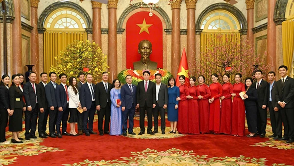 [Video] Văn phòng Chủ tịch nước gặp mặt đầu xuân