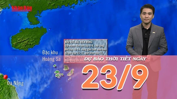 [Video] Dự báo thời tiết ngày 23/9/2025: Siêu bão Ragasa đi vào biển Đông