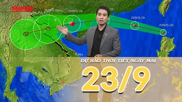 [Video] Dự báo thời tiết đêm nay và ngày mai 23/9/2025: Siêu bão Ragasa mạnh lên cấp 17