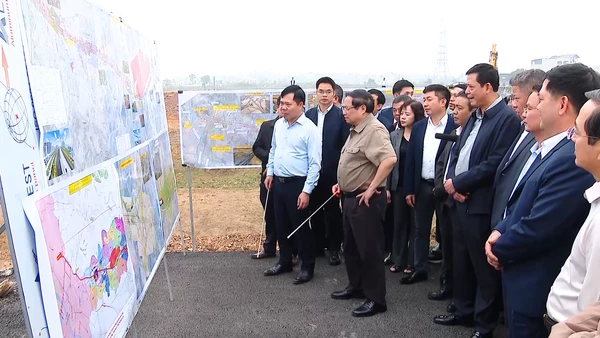 [Video] Thủ tướng kiểm tra tiến độ thi công Dự án Cảng hàng không quốc tế Gia Bình