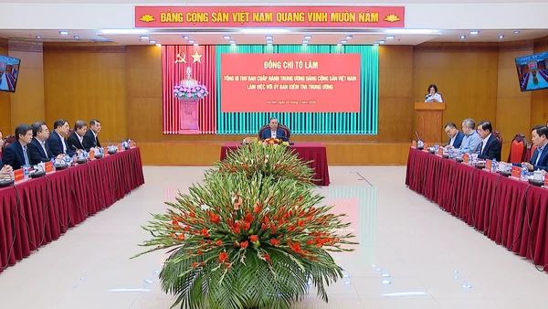 [Video] Tổng Bí thư Tô Lâm làm việc với Ủy ban Kiểm tra Trung ương