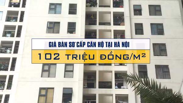 [Video] Giá căn hộ tại Hà Nội đạt trung bình 102 triệu đồng/m²