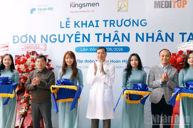 Bệnh viện Hoàn Mỹ Đà Lạt chính thức đưa vào hoạt động đơn nguyên thận nhân tạo. (Ảnh: MAI VĂN BẢO)