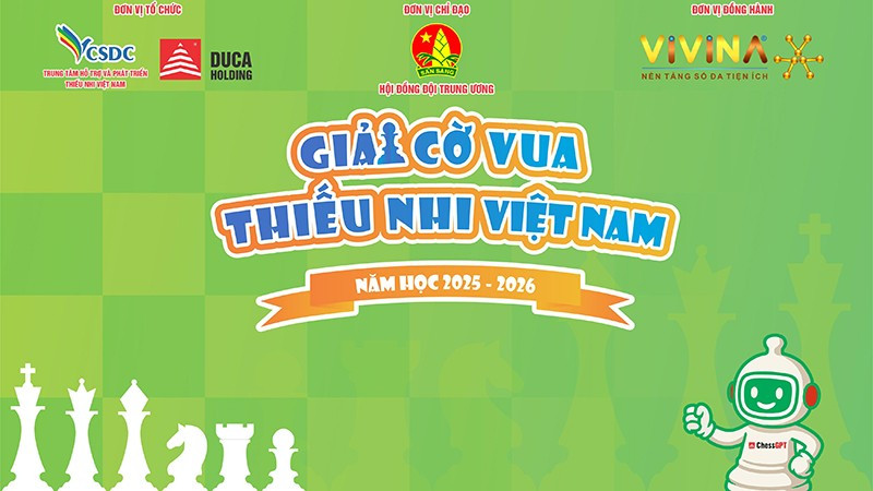 Giải Cờ vua thiếu nhi Việt Nam năm học 2025-2026 sẽ được ứng dụng công nghệ AI.