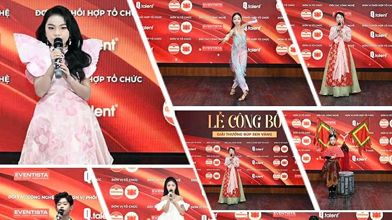 Các tài năng nhí tham gia Giải thưởng "Búp sen vàng".
