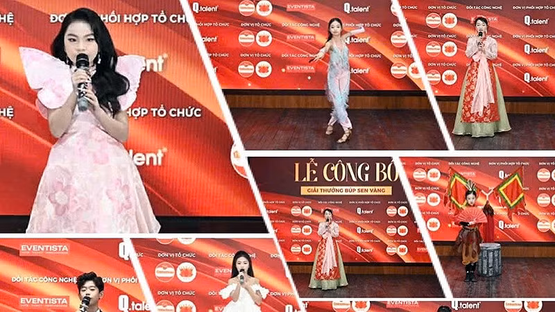Các tài năng nhí tham gia Giải thưởng "Búp sen vàng".