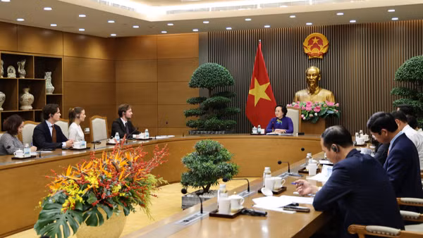 Quang cảnh buổi làm việc. (Ảnh: chinhphu.vn/Thu Giang)