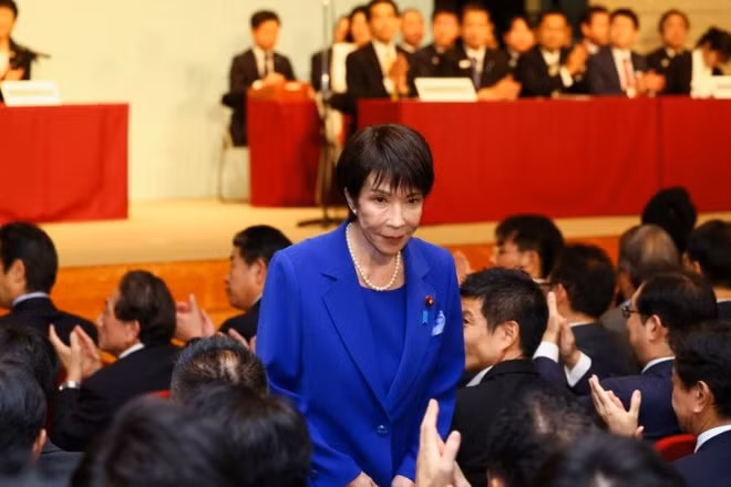 Bà Sanae Takaichi trở thành nhà lãnh đạo nữ đầu tiên của LDP. (Ảnh: Xinhua)