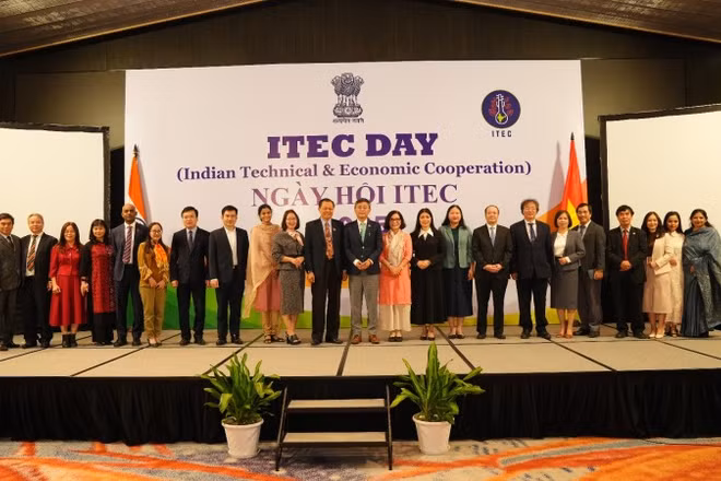 Các đại biểu tham dự ngày hội ITEC Day 2025. (Ảnh: Đại sứ quán Ấn Độ tại Việt Nam)