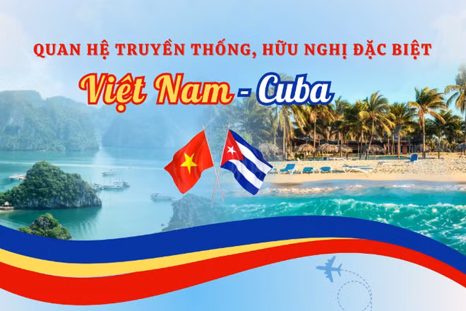 [Infographic] Quan hệ truyền thống, hữu nghị đặc biệt Việt Nam-Cuba