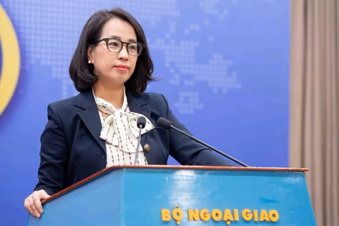 Người phát ngôn Bộ Ngoại giao Việt Nam Phạm Thu Hằng. (Ảnh: Báo Thế giới và Việt Nam)