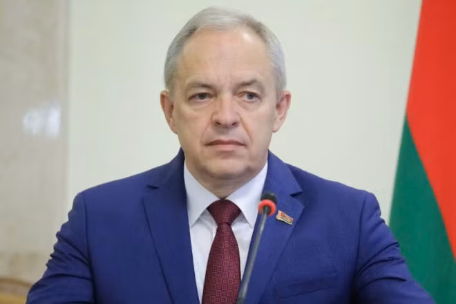 Chủ tịch Hạ viện Belarus Igor Sergeyenko. (Ảnh: Đại sứ quán Belarus tại Việt Nam)