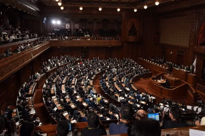 Toàn cảnh một phiên họp Hạ viện Nhật Bản. (Ảnh minh họa: Xinhua)